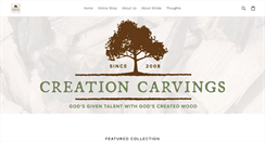 Desktop Screenshot of creationcarvings.com
